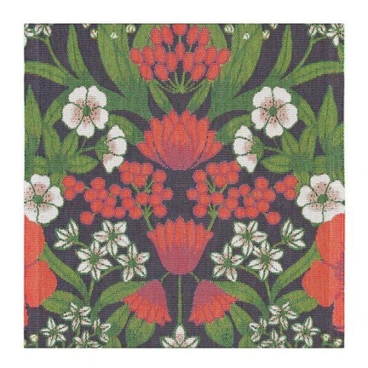 Ekelund   Julblomster serviett 35x35 cm rød