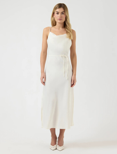 YAS Yasthea Strap Long Dress S. Noos White 40