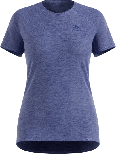 Odlo Women"s T Shirt Crew Neck S/S X Alp Pw 115 Dazzling Blue Melange S Odlo Women"s T Shirt Crew Neck S/S X Alp Pw 115 Dazzling Blue Melange S