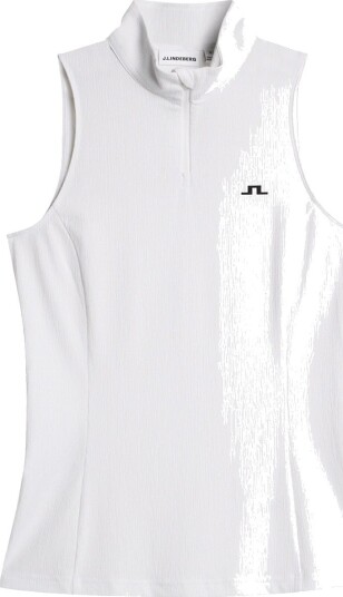 J.Lindeberg Tia Sleeveless Top Hvit Golf pologenser dame White Large