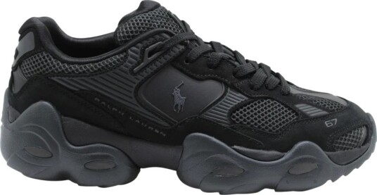 Polo Ralph Lauren Mesh/Nubuck Trackstr 300 Sk Ltl   BLACK/FADED BLACK   43