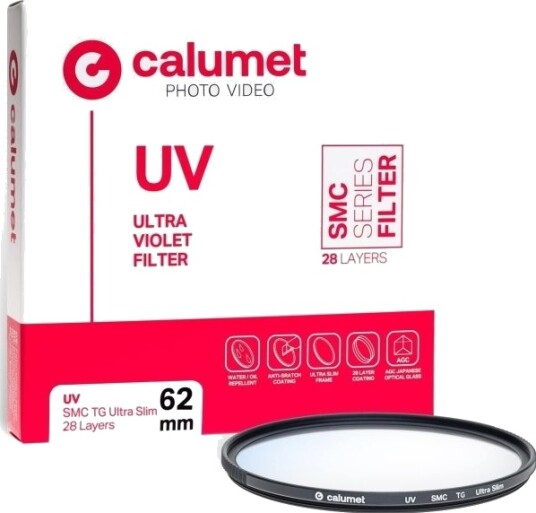 Calumet Filtr Uv Smc Tg 62 Mm Ultra Slim 28 Lag