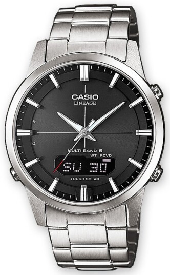 Casio Herreklokke LCW M170D 1AER Radio Controlled Sort/Stål Ø39 mm