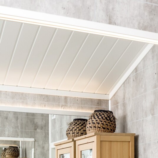 Smartpanel Tak MDF 363x14 cm Skygge Bomull