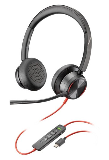 Hp Poly Blackwire 8225 - Blackwire 8200 Series - Hodesett - On-Ear - Kablet - Aktiv Støydemping - Usb-C - Svart - Zoom Certified, Uc-Sertifisert