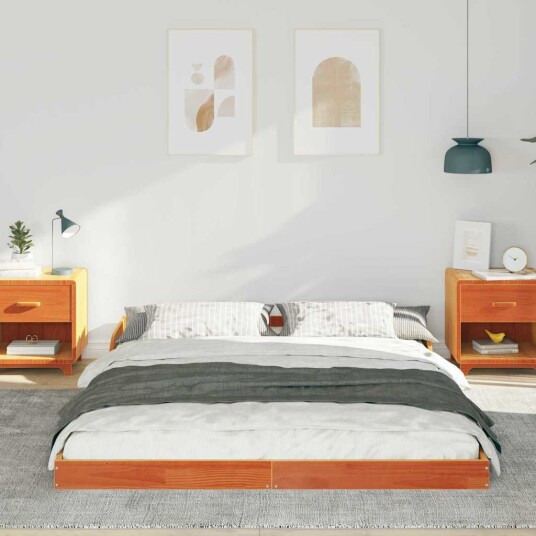  Sengestamme Voksbrun 140 x 210 cm Heltre furu