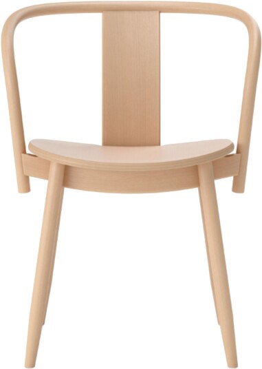Massproductions - Icha Chair Natural Beech Utan Klädsel Spisestoler Chris Martin Tre Farget