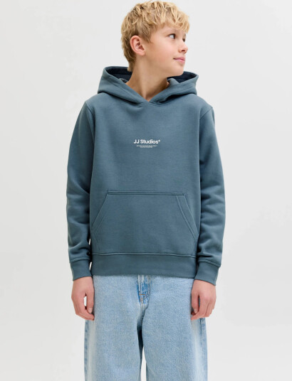 Jack & Jones Jjesoho Sweat Hood Noos Jnr Blue 176
