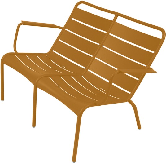 Fermob - Luxembourg Duo Low Armchair, Gingerbread - Utendørs Lenestoler - Frédéric Sofia - Metall