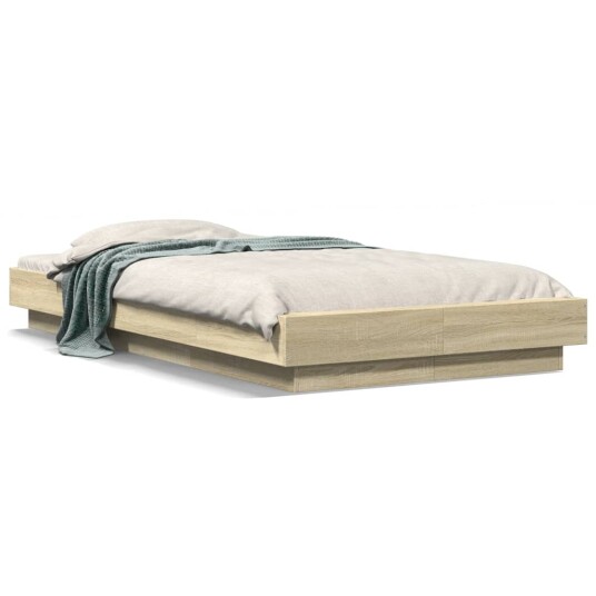  Sengeramme sonoma eik 100x200 cm konstruert tre 8721102618437