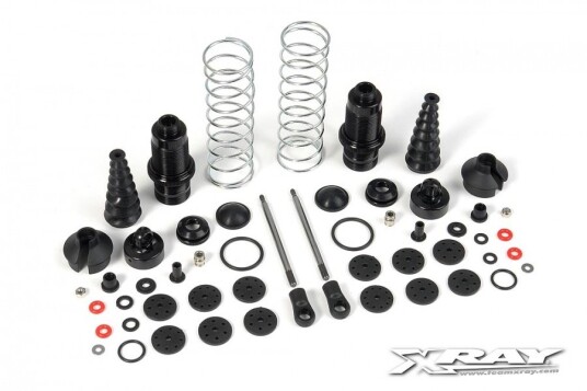 Xray 358204 Rear Shock Absorbers + Boots Complete Set 2 Xray 358204 Rear Shock Absorbers + Boots Complete Set 2