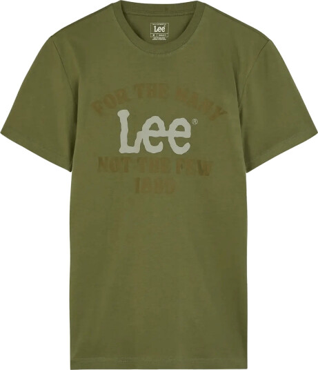 Lee Jeans Big Logo Tee Khaki green XXL