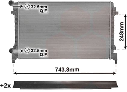 VAN WEZEL 58012711 Radiator motorkjøling