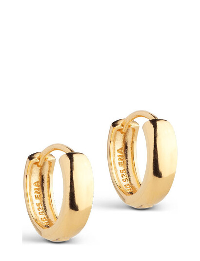 ENAMEL COPENHAGEN Classic Wide Hoops 15 Mm |Guld |15 mm