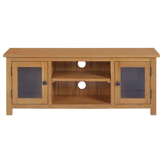 vidaXL TV-benk 110x35x44 cm heltre eik vidaXL TV-benk 110x35x44 cm heltre eik