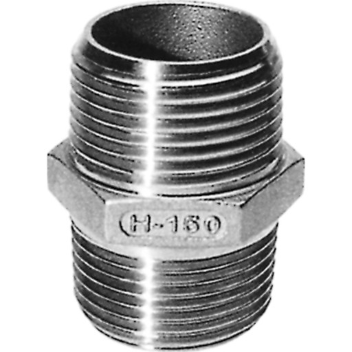 Rustfri Overgang Ansatsnippel 1/4"
