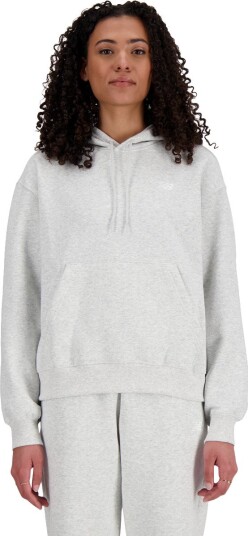 New Balance Small Logo French Terry Hettegenser Dame Hvit XS