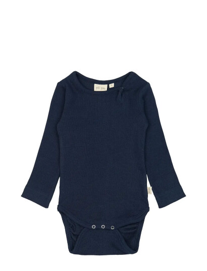 Petit Piao Dress Blues Body L/S Modal 80