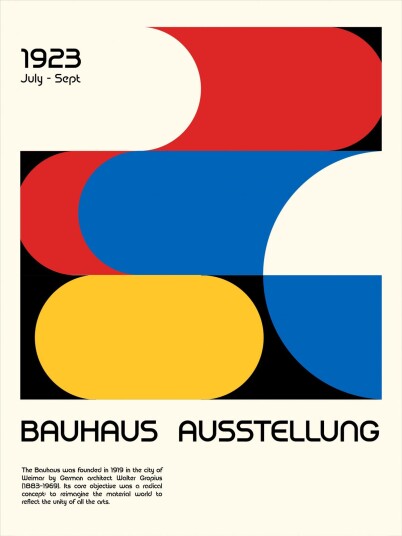 Plakat Bauhaus Ausstellung Plakat Bauhaus Ausstellung