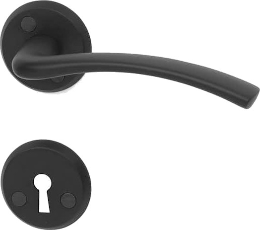 Habo Oslo Innerdørvrider Svart Soft Touch 16323