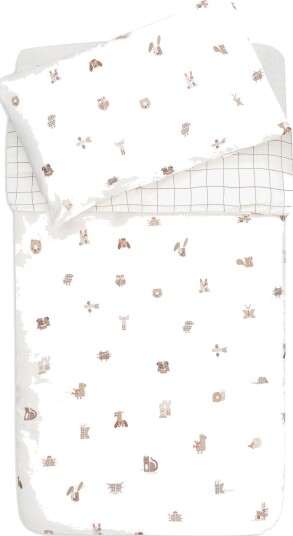 Jollein Duvet Cover Set   Cream   100X140