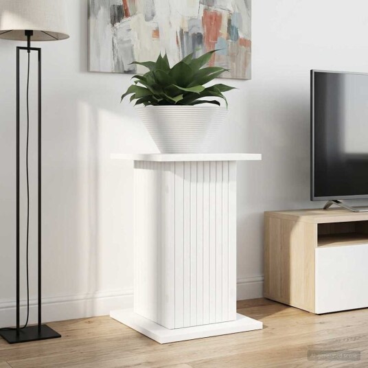 Planteholder 2 pcs Hvit 30,5 x 30 x 43 cm Konstruert tre