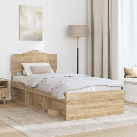  Sengestamme med hodegjerde Sonoma 100 x 200 cm Massiv furu