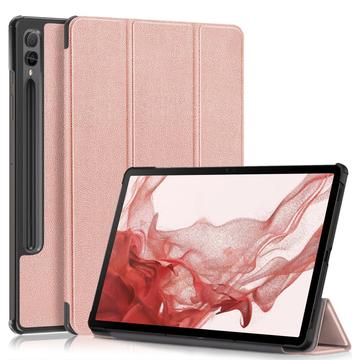 Samsung Galaxy Tab S9+ Tri-Fold Series Smart Folio-etui Roségull