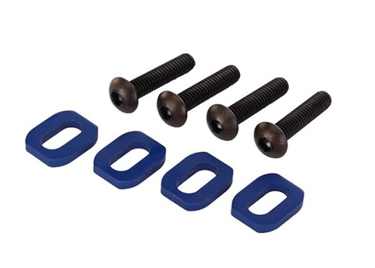 Traxxas 7759 Washers Motor Mount Alu Blue w/ Screws 4 X-Maxx