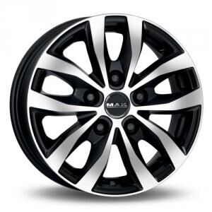 MAK Load5 Black Machined Face 7x17 5/112 ET51 B66 MAK Load5 Black Machined Face 7x17 5/112 ET51 B66