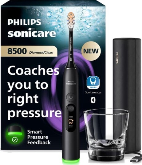 Philips Sonicare DiamondClean 8500 elektrisk tannbørste HX8513/12 sort