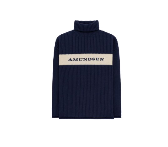 Amundsen Sports Heroes Ski Turtle Neck Dame Faded Navy/Natural XS