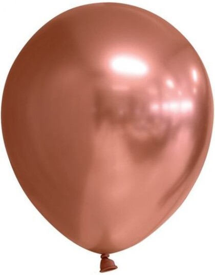 10 stk 30 cm Kobberfargede Glossy Mirror Ballonger