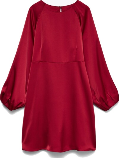Vero Moda Miro Long Sleeve Short Dress Rød L