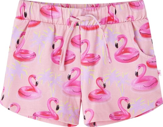 Barneshorts med snor lyserosa 104