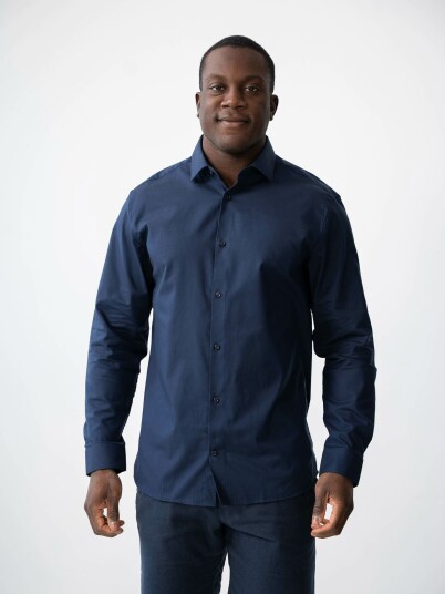 Jack and Jones Parker Shirt Long Sleeve Blå S
