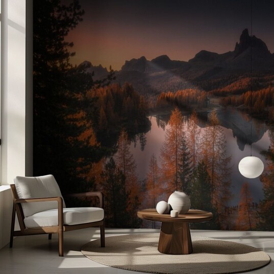 Tapet Høstfjellrefleksjoner Tapet Høstfjellrefleksjoner