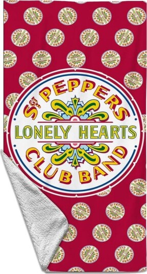 Rocksax Beatles Sgt Peppers Beach Towel 32 in x 63 in 79074524