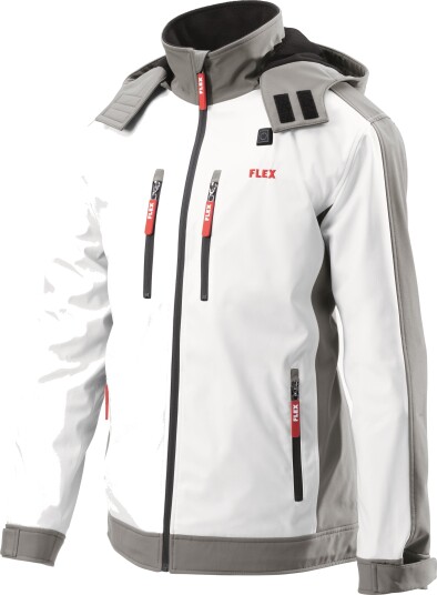 Flex TJD Varmejakke hvit softshell uten batteri og lader XXL Klær