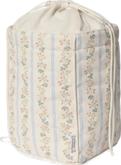 Garbo&Friends Strawberry Garland Storage Basket Medium Cream 24x35