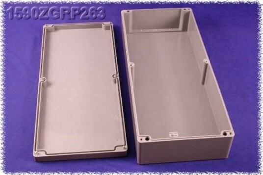 Hammond Electronics 1590ZGRP263 600 × 250 × 120 mm Polyester Grå Kabinett
