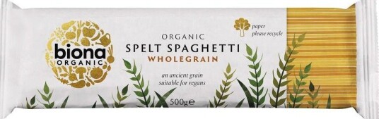 Biona Organic Spelt - Fullkorn Spaghetti - Ø - 500 G. Matvarer Mat & Drikke Pasta, Nudler & Ris