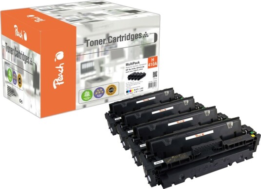 Peach-tonerkassetter som passer HP 410A Toner multipakke CF410-3A, 4-pack