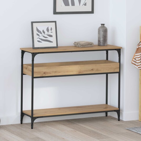 Konsollbord artisan eik 100 x 29 x 75 cm Konstruert tre