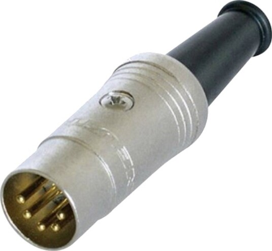 Rean Av Nys322g Din Rund Kontakt Plugg Rett Antall Pinner: 5 Svart 1 Stk