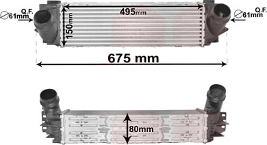 Intercooler VAN WEZEL 06004463
