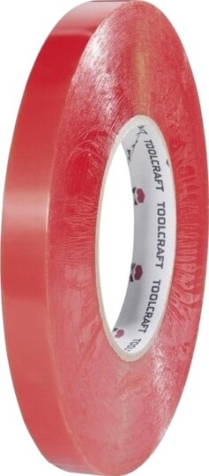 Toolcraft 1397P2550c Dobbeltsidig Tape Transparent L X B 50 M X 25 Mm 1 Stk