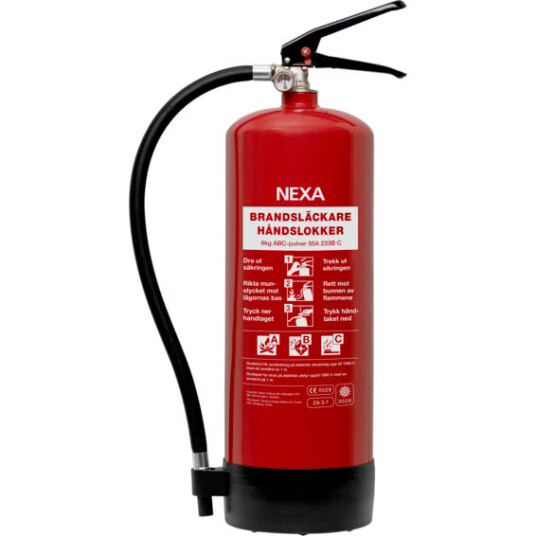 Nexa Brannslukker 6kg Pulver