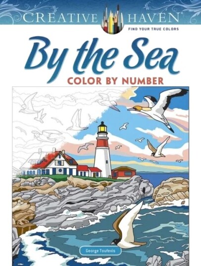 Creative Haven By The Sea Color By Number Av George Toufexis