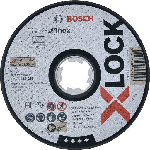 Bosch X-LOCK Kappeskive 125 mm for Inox - Høy Kutteytelse Bosch X-LOCK Kappeskive 125 mm for Inox - Høy Kutteytelse